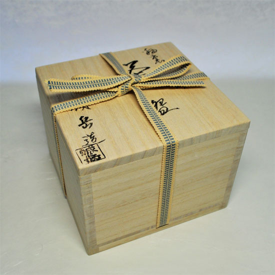 椿紋茶碗 抹茶碗 在銘 清美 木箱 共箱 茶器 茶道具 茶の湯 5