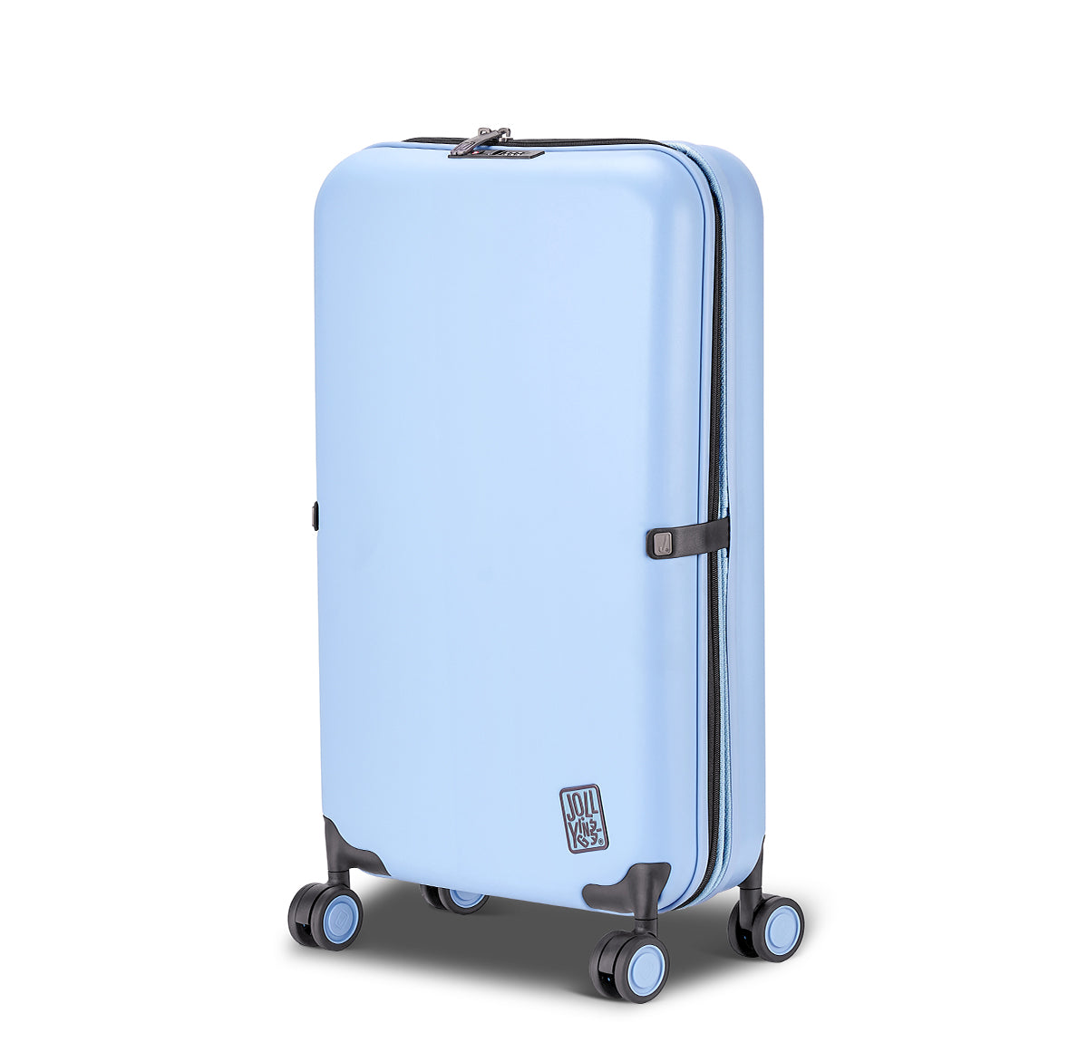 折り畳み式グレイ ハードシェル キャリーケース jollying Pebble