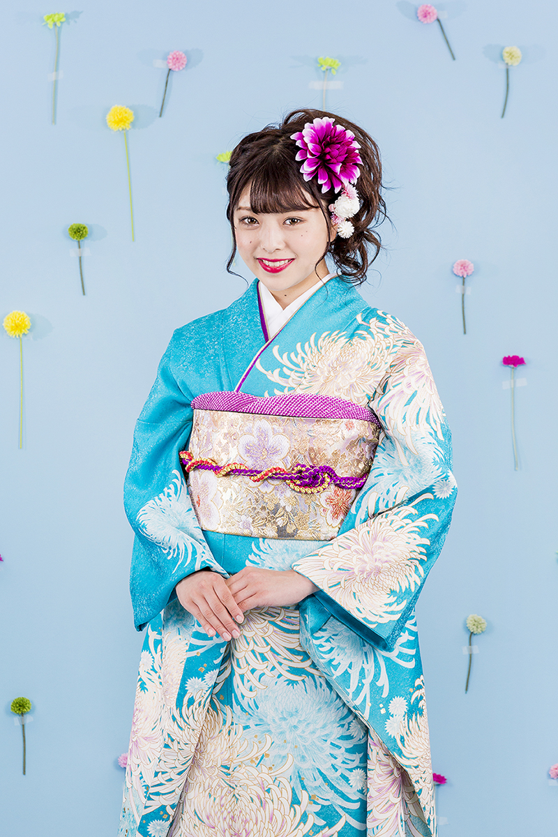 正絹振袖8点フルセット【身長150㎝〜157㎝の方用】