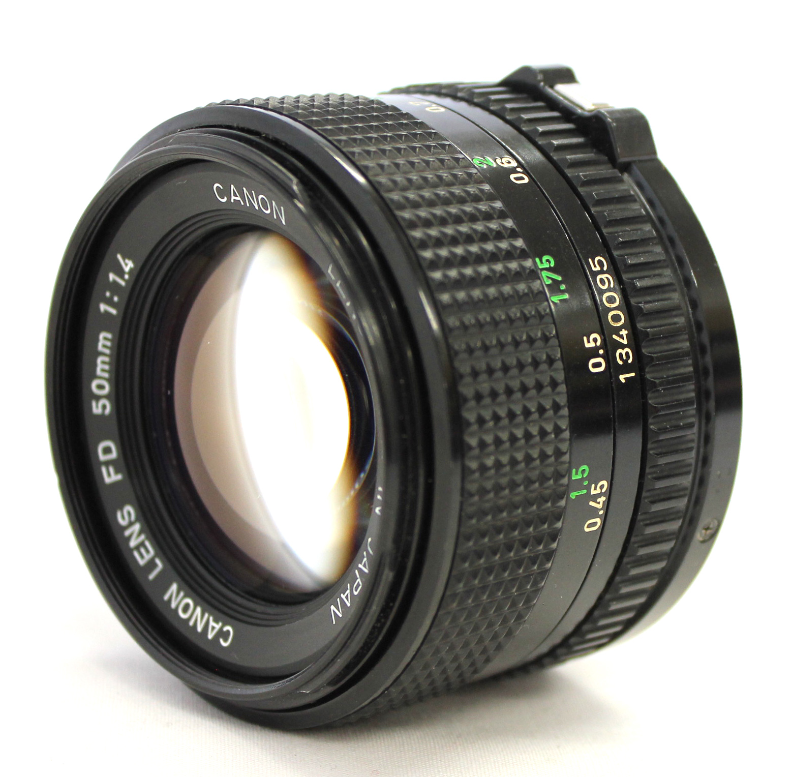 Canon A-1 35mm SLR Camera w/ New FD 50mm F/1.4 Lens and Hood from