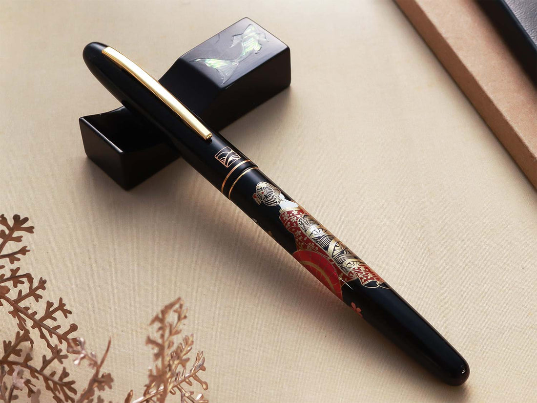 呉竹近代蒔絵万年筆- 華舞妓 Fountain Pen | ワンチャーペン Wancher