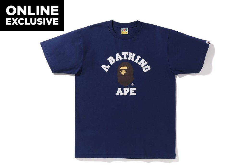 BAPE X MR. COLLEGE RELAXED FIT TEE Sサイズ BAPE X MR. 】COLLEGE