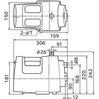 CB-P80X 非自動ビルジハンディポンプ 日立 単相100V - 【通販モノタロウ】