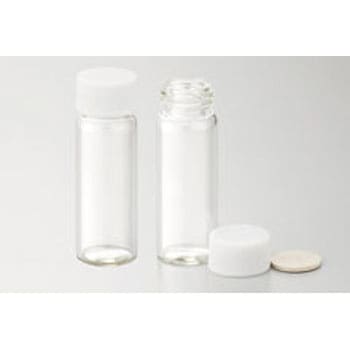 250626 ねじ口瓶 白蓋TF付 NEG(日電理化硝子) PP白キャップ付き 1箱(50