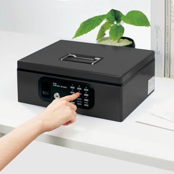CB-030FL(12845) 電子ロック手提金庫 1個 PLUS(プラス)[文具] 【通販