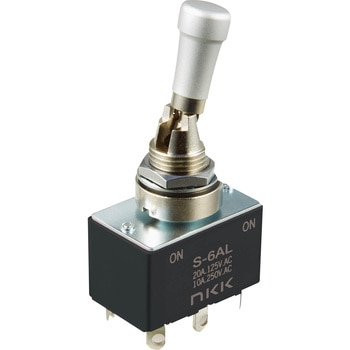 レバーロック形(パネルシール)小型トグルスイッチ Sシリーズ NKK