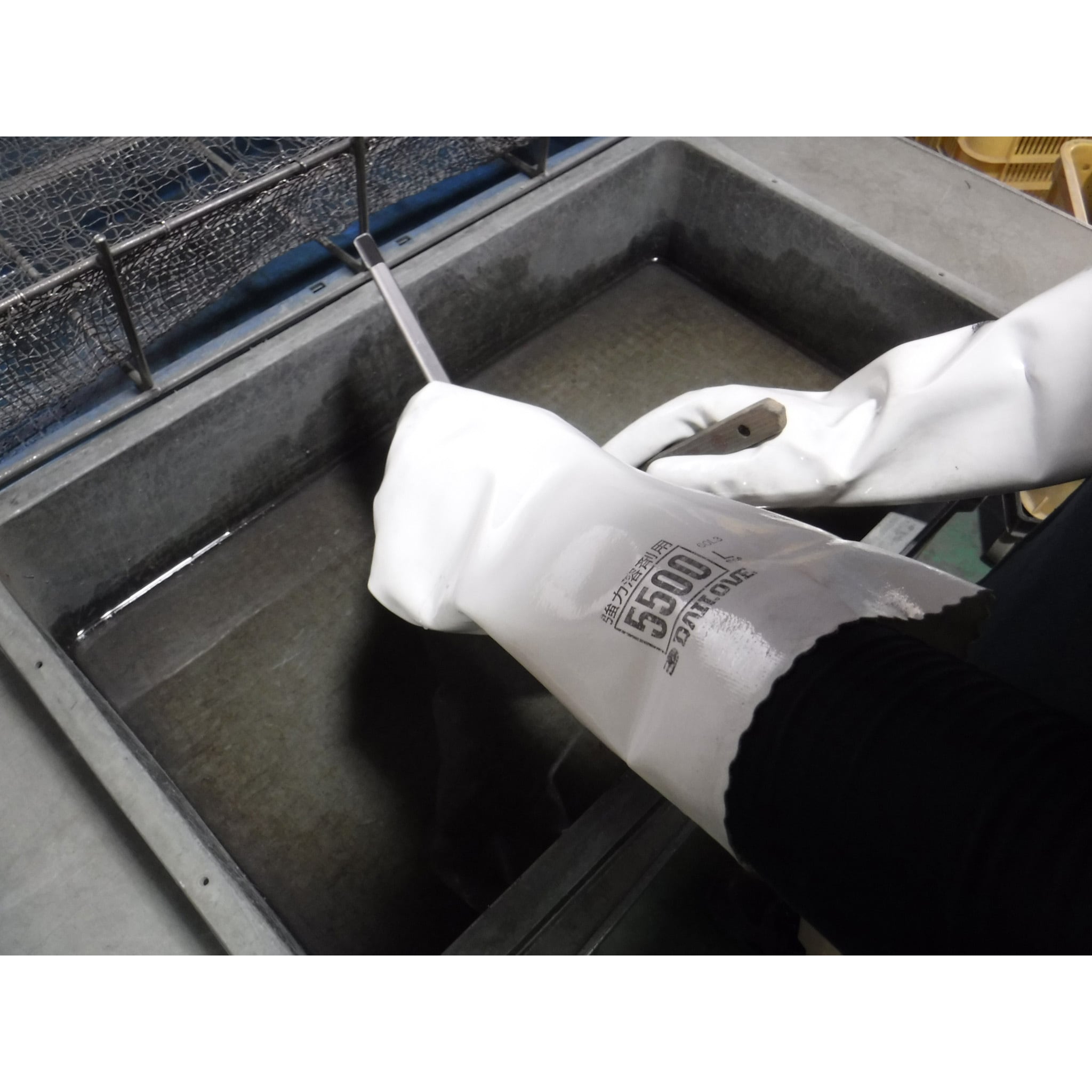 5500-L 耐溶剤手袋 ダイローブ5500 ダイヤゴム 1双入 サイズL - 【通販