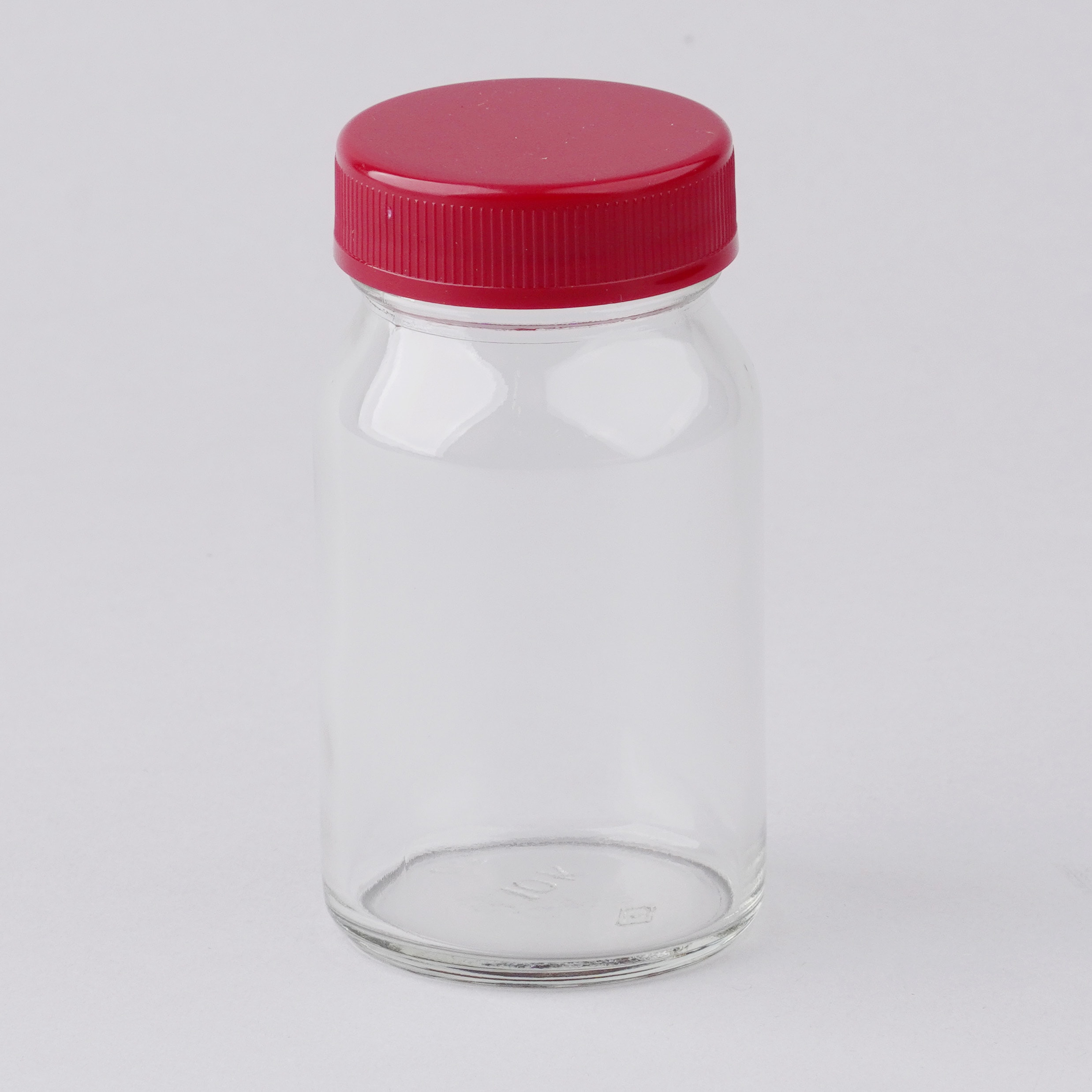 No.10 規格瓶(透明広口) アズワン 色(フタ)赤 - 【通販モノタロウ】