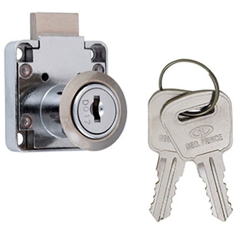 L-300-2-KD シリンダー面付錠(引出用) 鍵違い ジョー・プリンス竹下