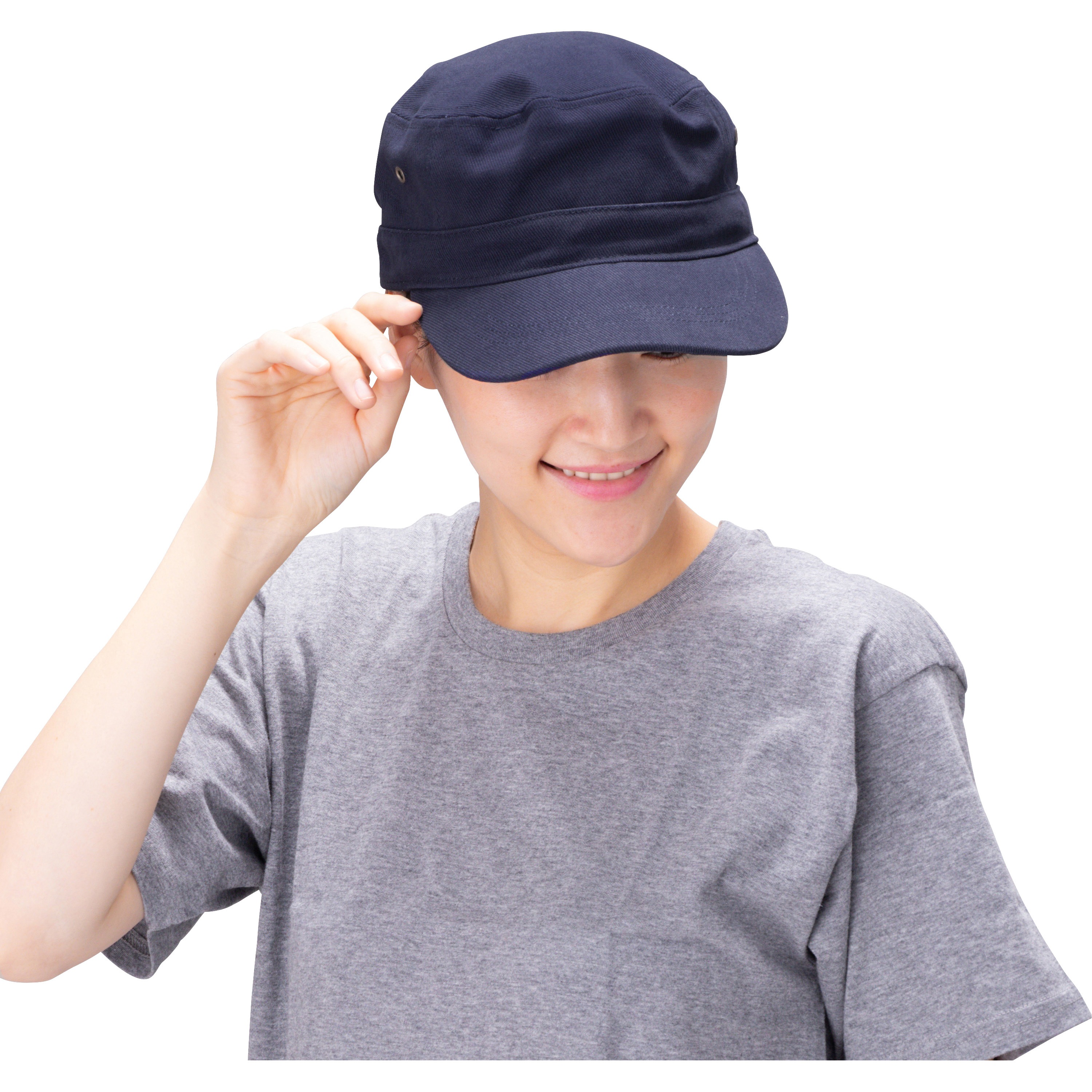 ワークキャップ モノタロウ ネイビー色 フリーサイズ - 【通販モノタロウ】