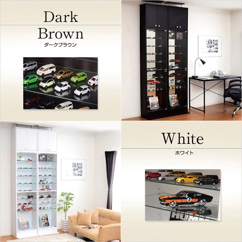 CLR-D-485SET-WH コレクションラック【-Luke-ルーク】深型ハイタイプ