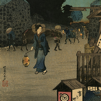 日本八景絵葉書八枚揃い（版画)高橋松亭（弘明)画鉄道院発行出版美術社