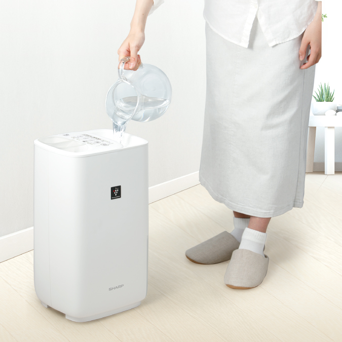 SHARP / プラズマクラスター付加湿器 どっちも給水 | HV-R55