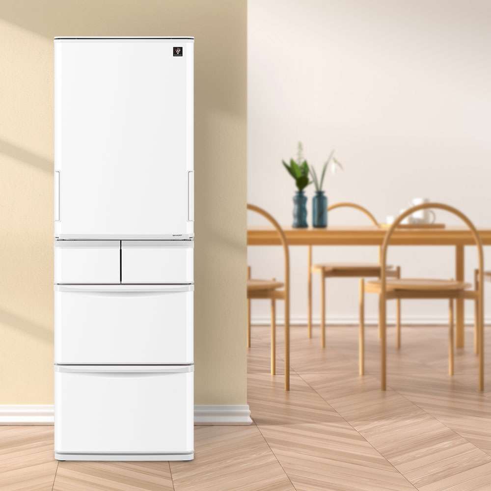 値下げ交渉歓迎】シャープ 冷凍冷蔵庫 SJ-G417J-W 2022年製 値下げ交渉