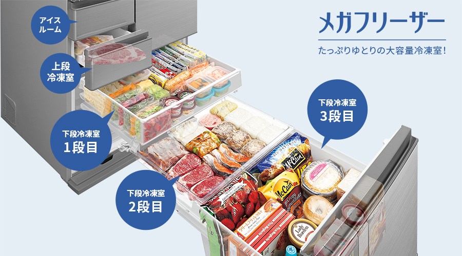 冷凍室 | SJ-X502P | 冷蔵庫：シャープ