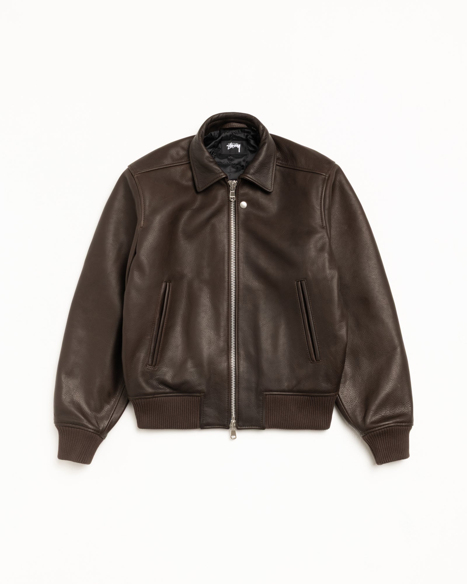 激レア Stussy LEATHER FLIGHT JACKET Sサイズ 激レア Stussy LEATHER