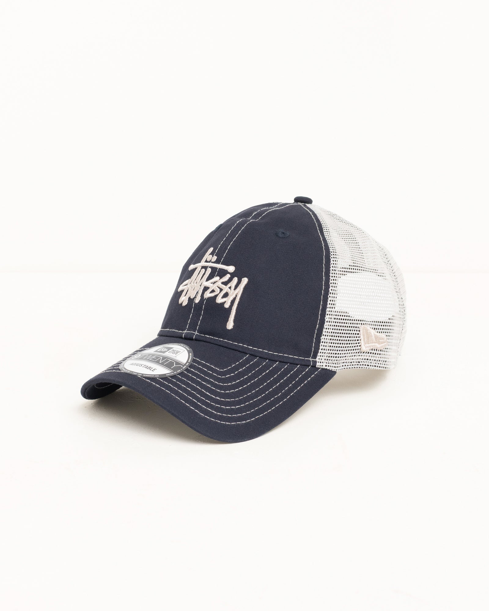 New Era 9TWENTY Basic Trucker – Navy | Headwear | Stüssy Japan