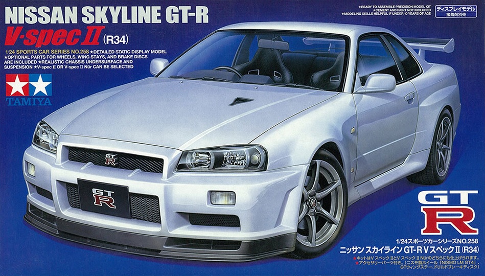 Nissan Skyline GT-R (R34) - V.spec II Tamiya 24258