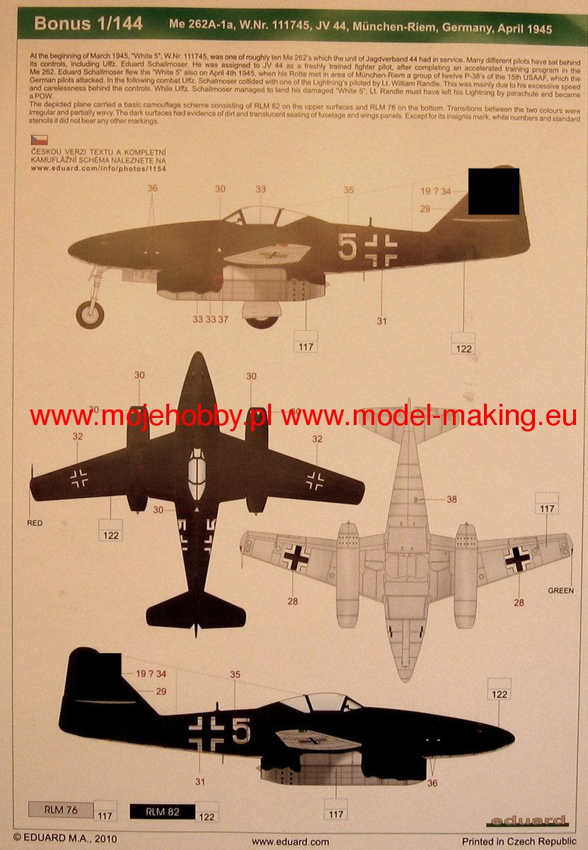 航空機・ヘリコプター eduard 1/48 Fw190D JV44 DUAL COMBO MODELIMEX
