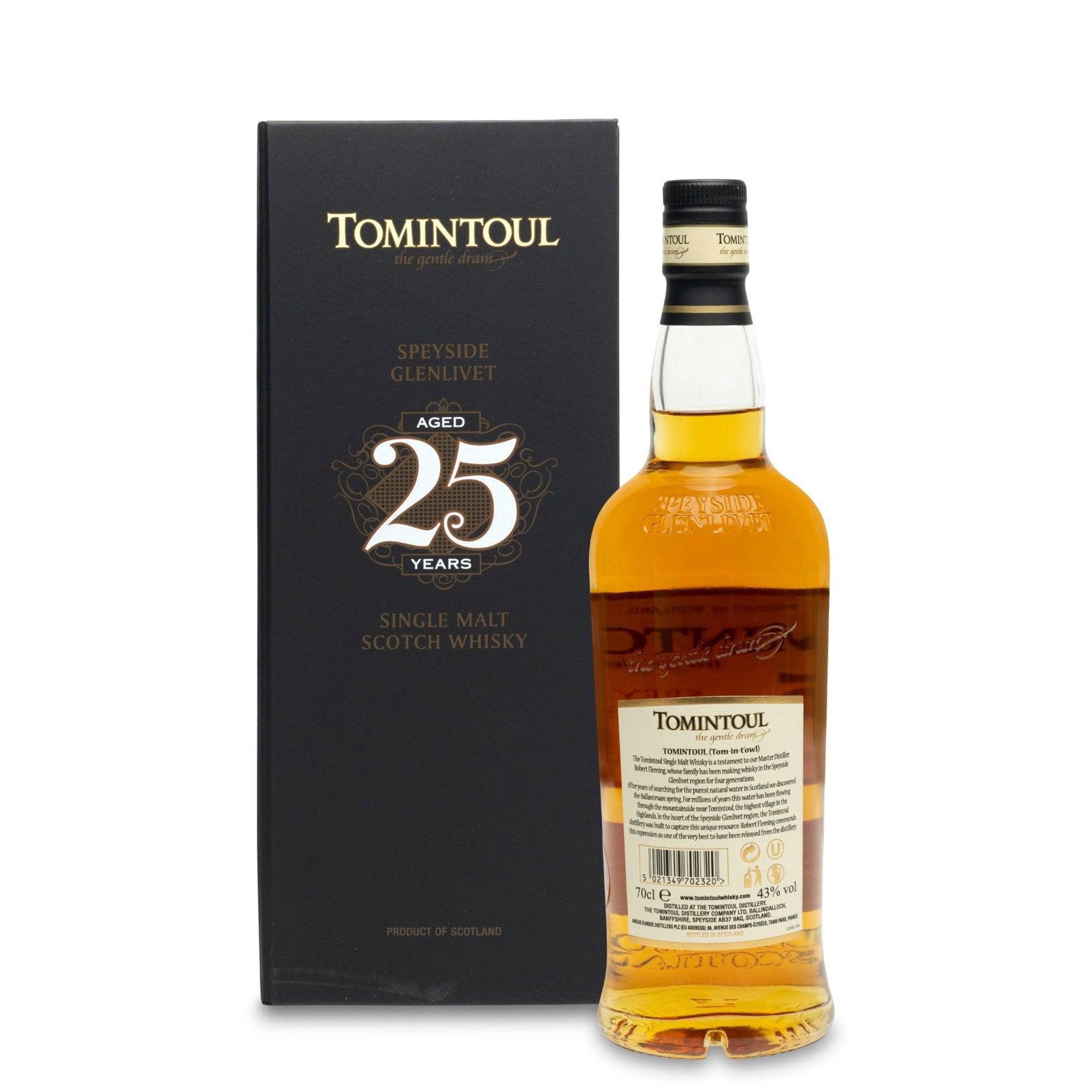 Tomintoul 25 Year Old Speyside Single Malt Scotch Whisky – JPHA