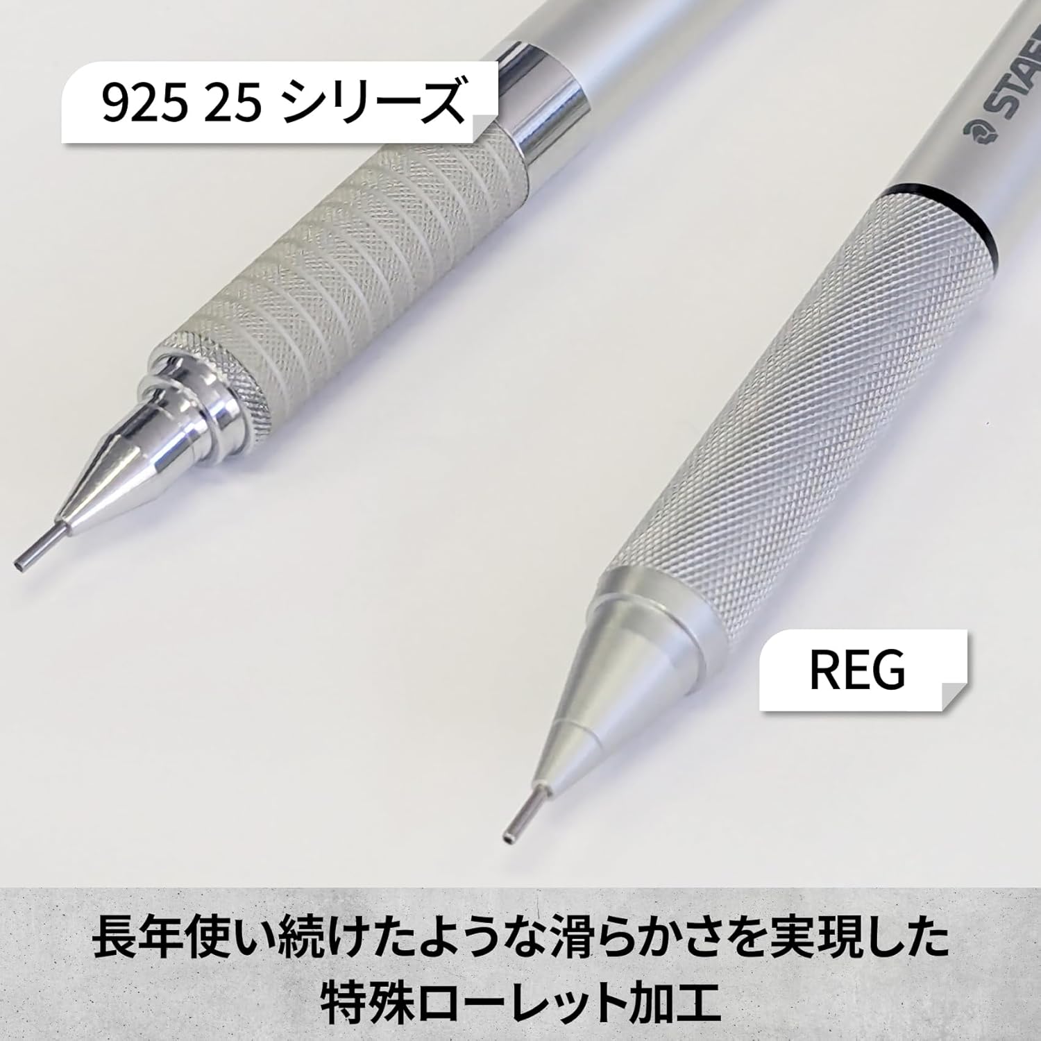 STAEDTLER REG Drafting Mechanical Pencil, 0.5mm, Silver, 925 85-05