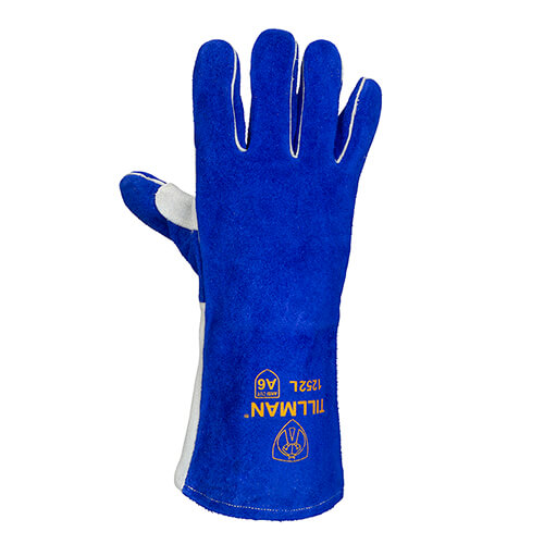 1252 Premium Side Split Cowhide Stick Welding Glove with ANSI A6
