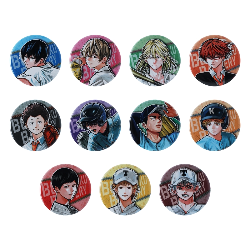 忘却バッテリー 忘バ プレミアムバンダイ ホロホロ缶バッジ 岩崎監督2