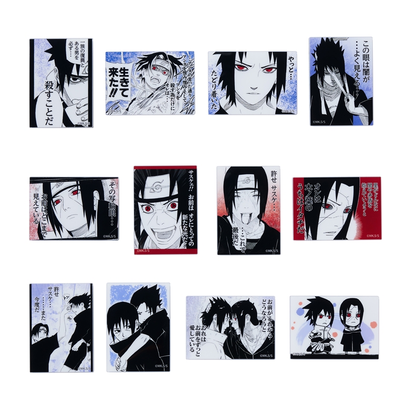 NARUTO原作缶バッジセット ジャンプ 50周年記念 ドライマフラー タオル