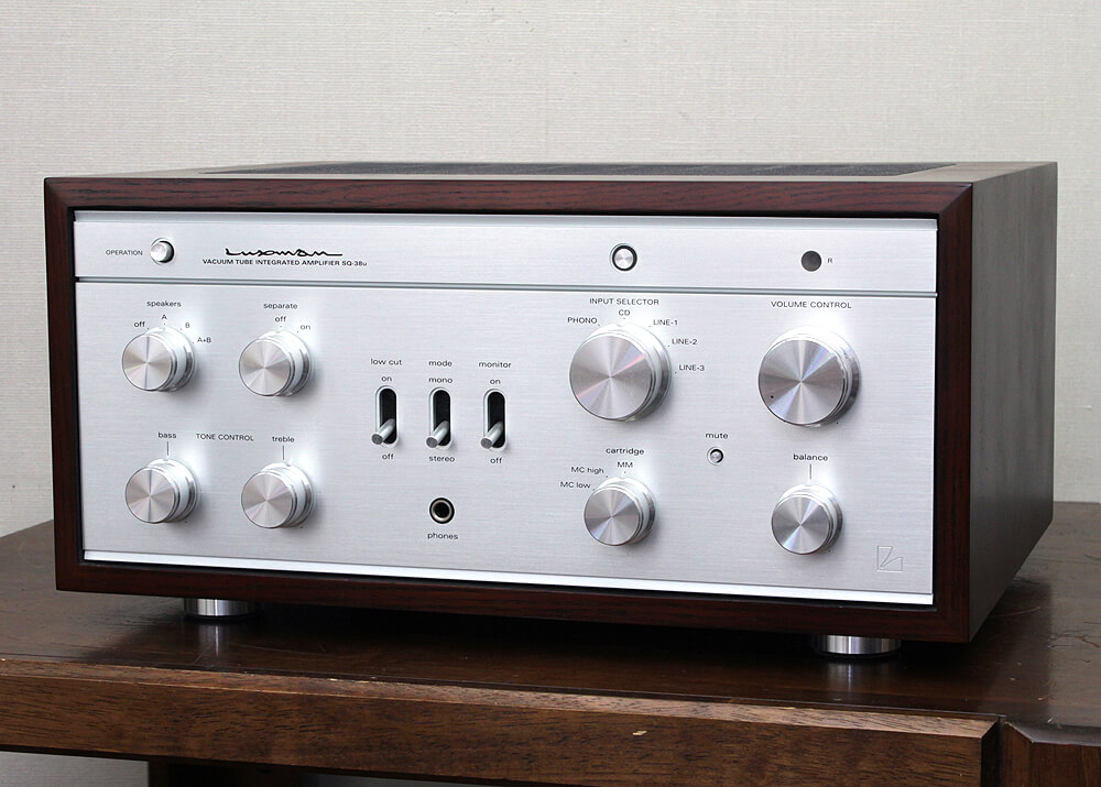 取扱説明書 LUX SQ38FD 真空管 ラックスプリメインアンプ
