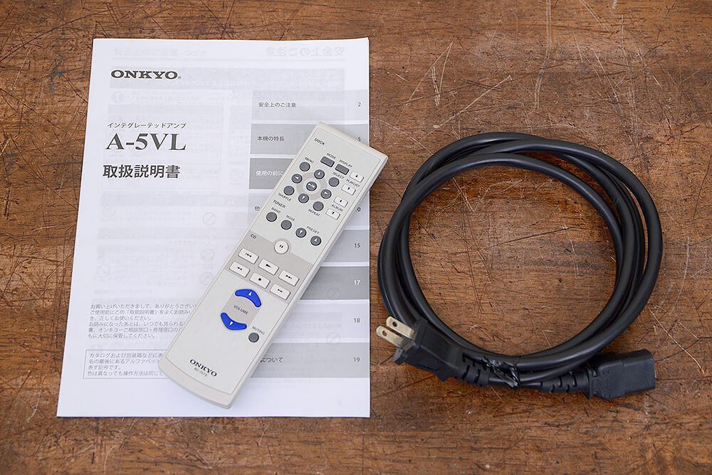 ONKYO A-5VL プリメインアンプ 簡易リモコン付き ONKYO A-5VL
