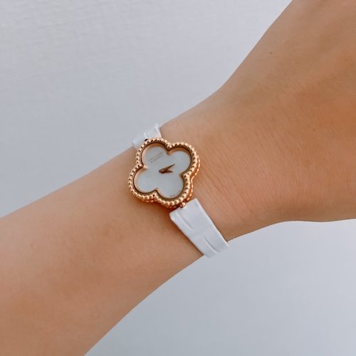 ヴァンクリ スウィートアルハンブラウォッチ 替えベルト 白 楽天市場