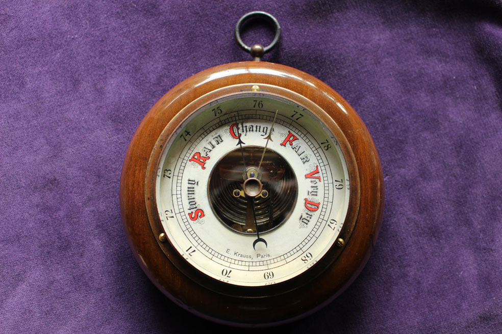 ビクトリアン アンティーク バロメーター 晴雨計