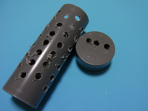 オーバーフロー水槽自作！配管編（その3）シャワーパイプの作製