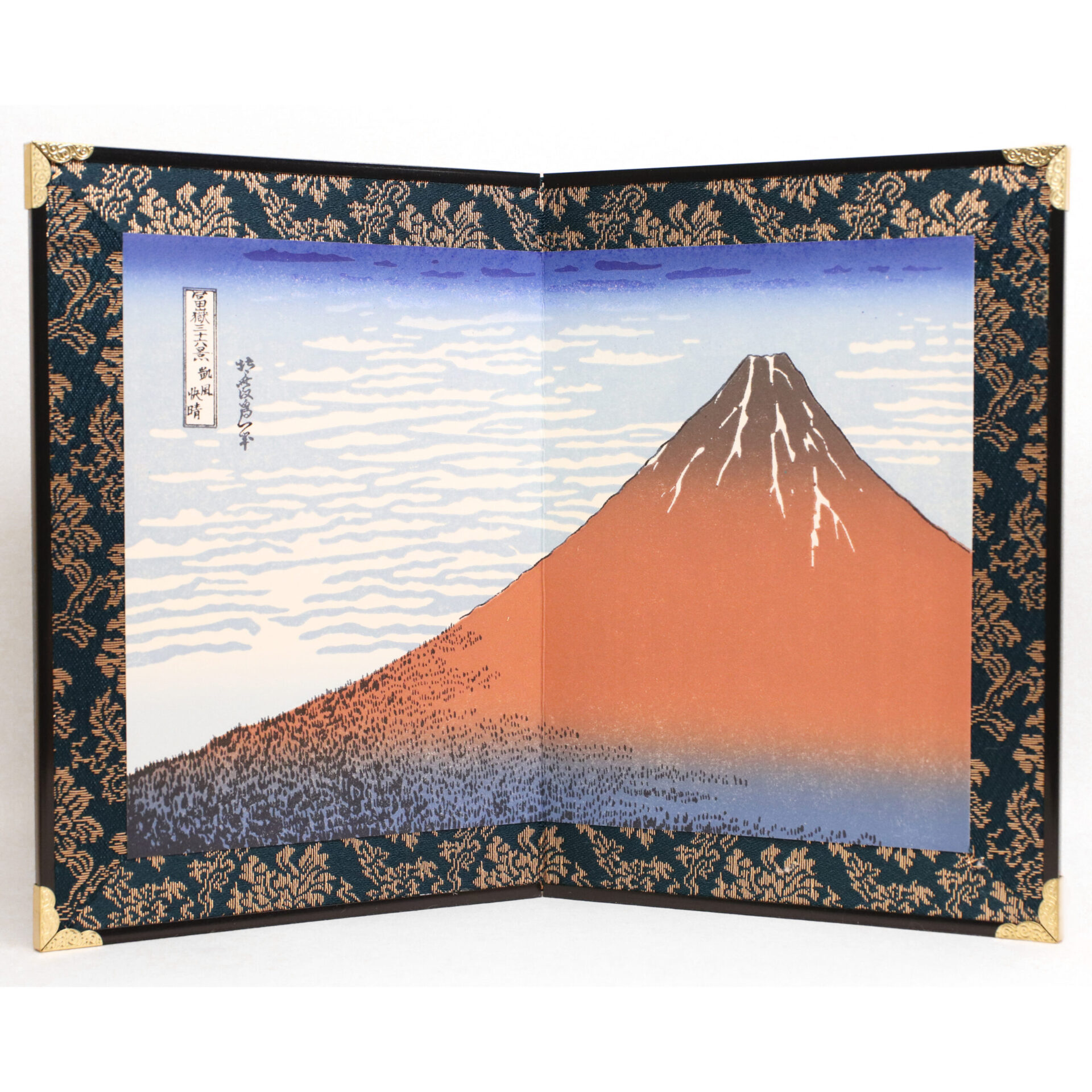 foldingscreen本金蒔絵通産大臣賞受賞 三つ折り屏風富士山