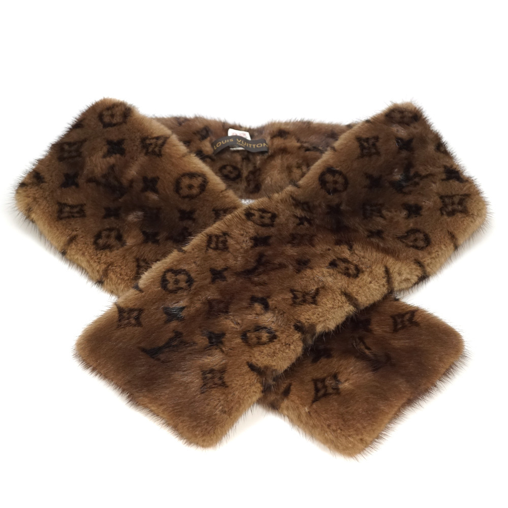 Louis Vuitton ブラウンファー マフラー 【公式通販】