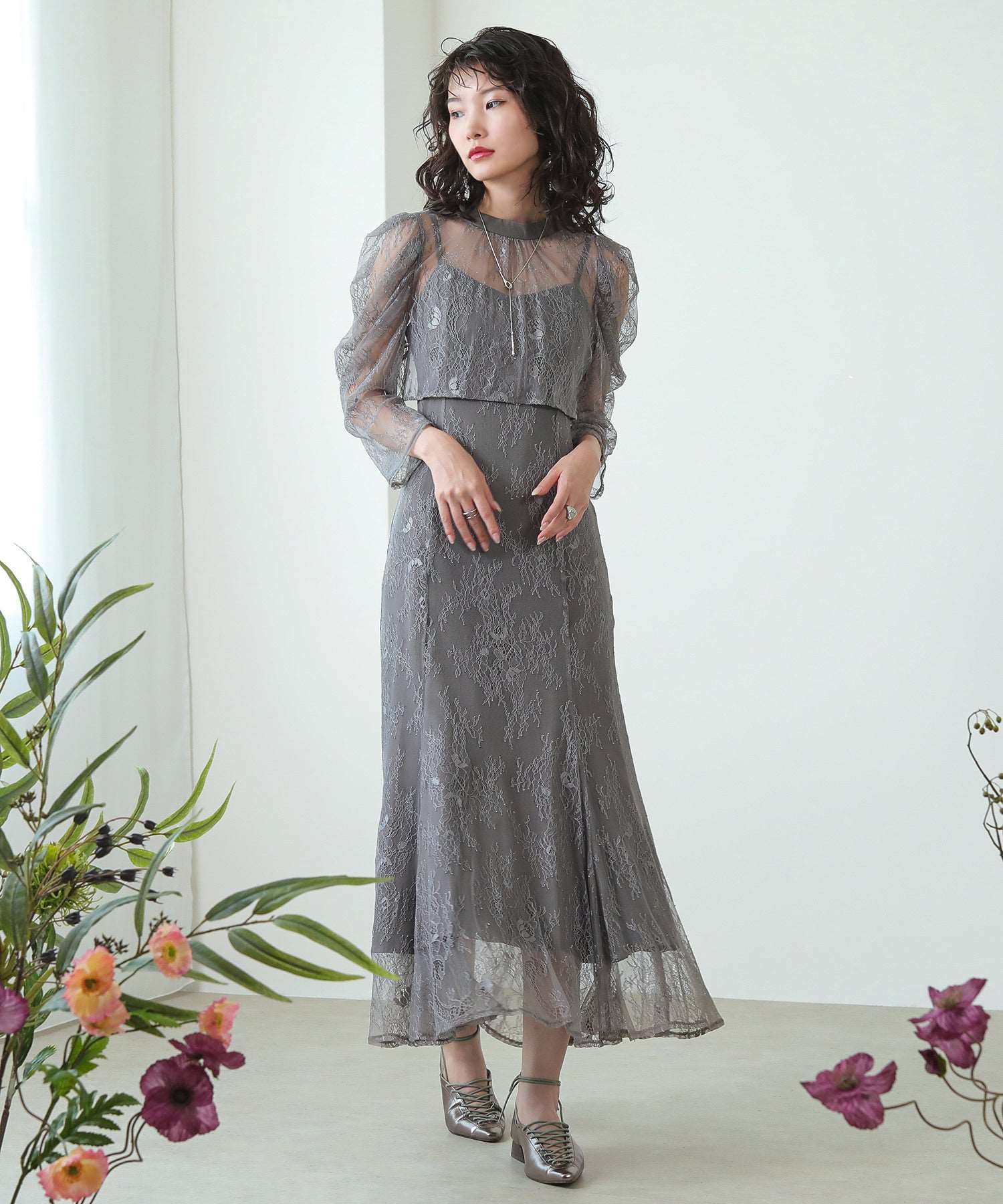 3way レースボレロセット 結婚式 オケージョン ドレス