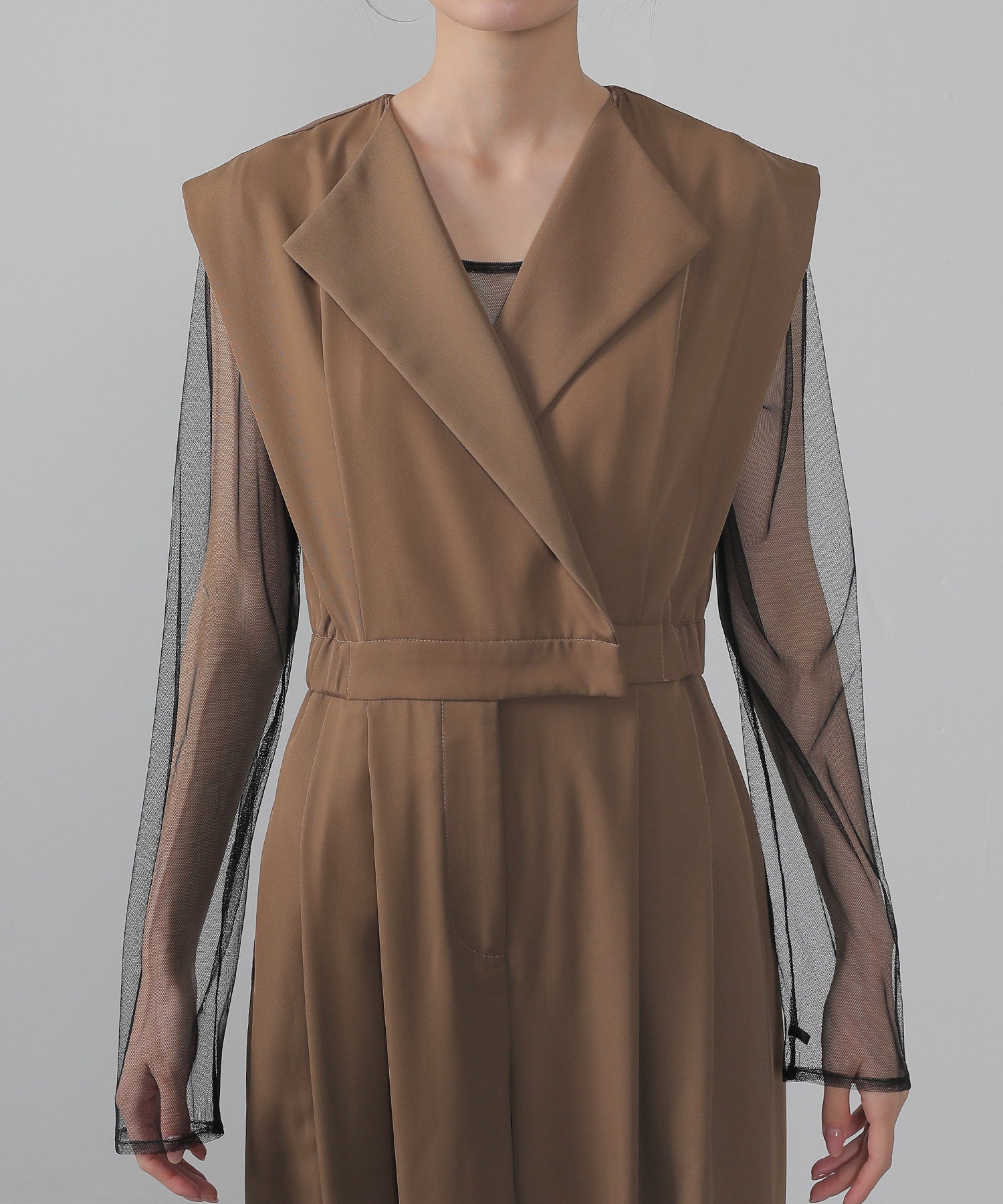 オールインワン パンツドレス シアートップス