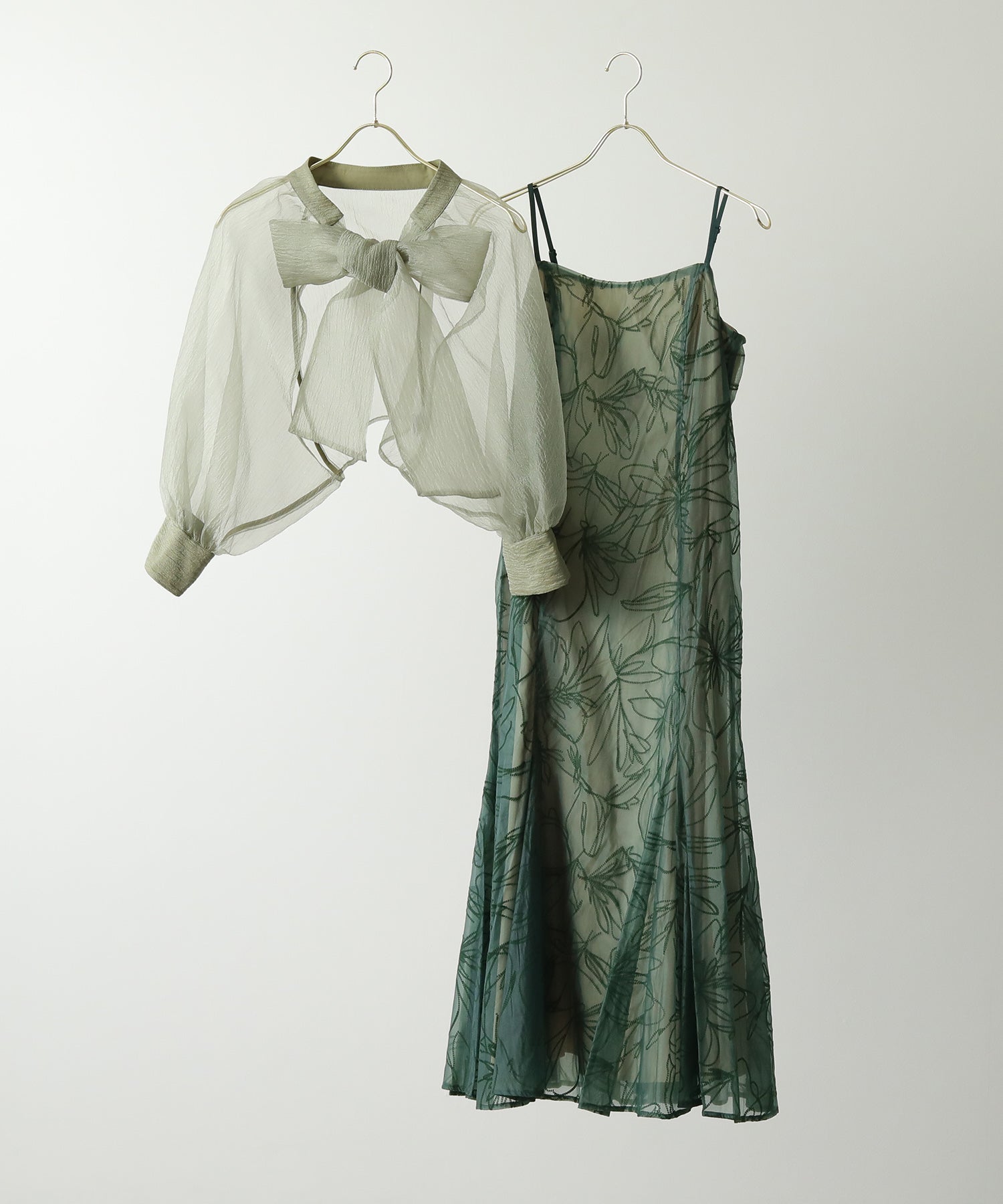 リボン ボレロ キャミワンピース オケージョン 結婚式ドレス