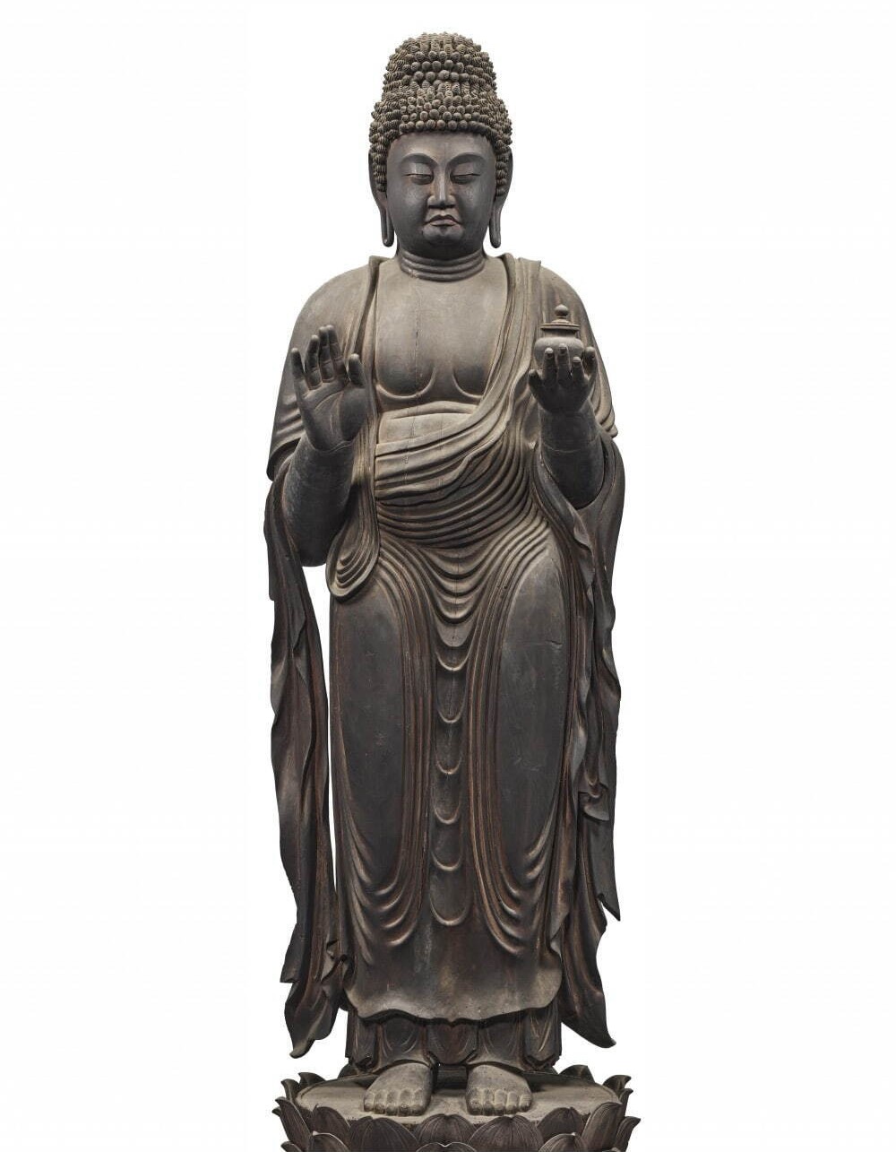 薬師如来坐像（石佛）像高26.0㎝ 幅19.0㎝ 【公式通販】