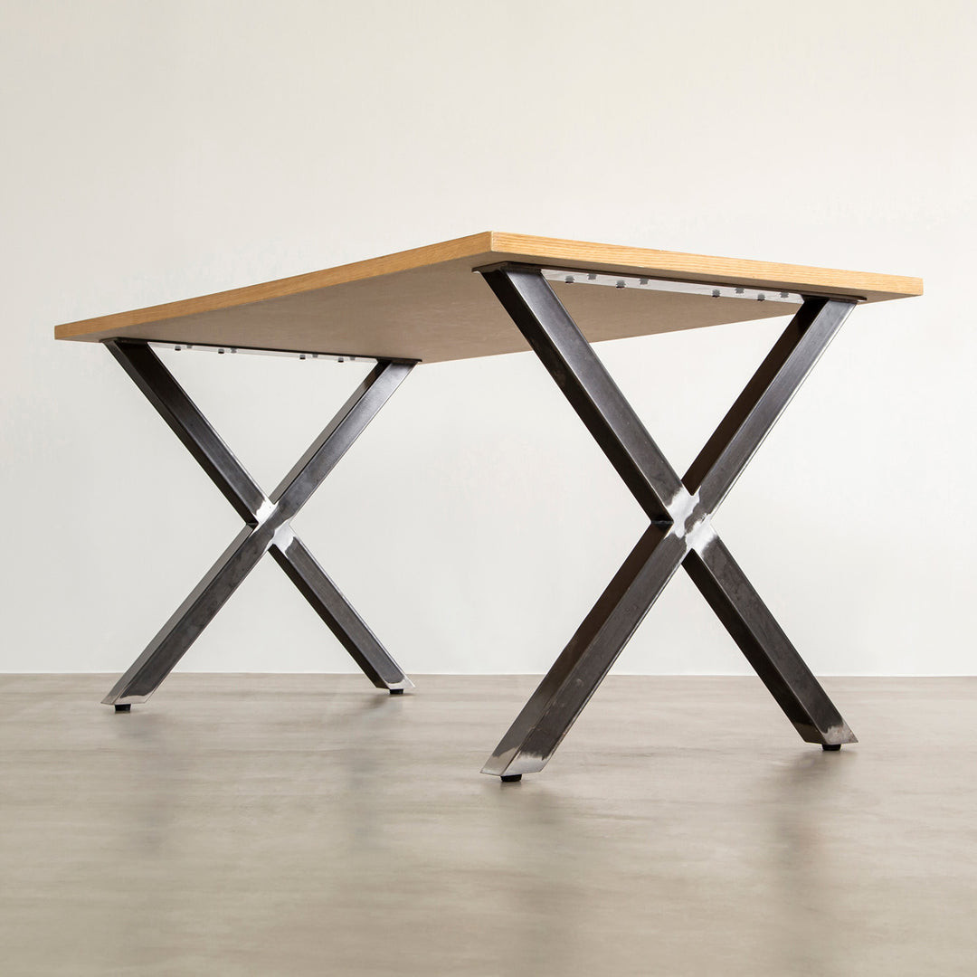 THE LEGS / X ライン × Black Steel （クリア塗装）/ 2脚セット