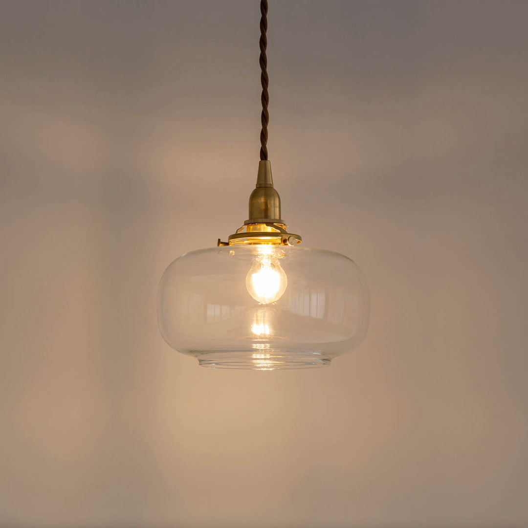 Glass × Brass 繭玉のようなガラスのペンダントライト – KANADEMONO
