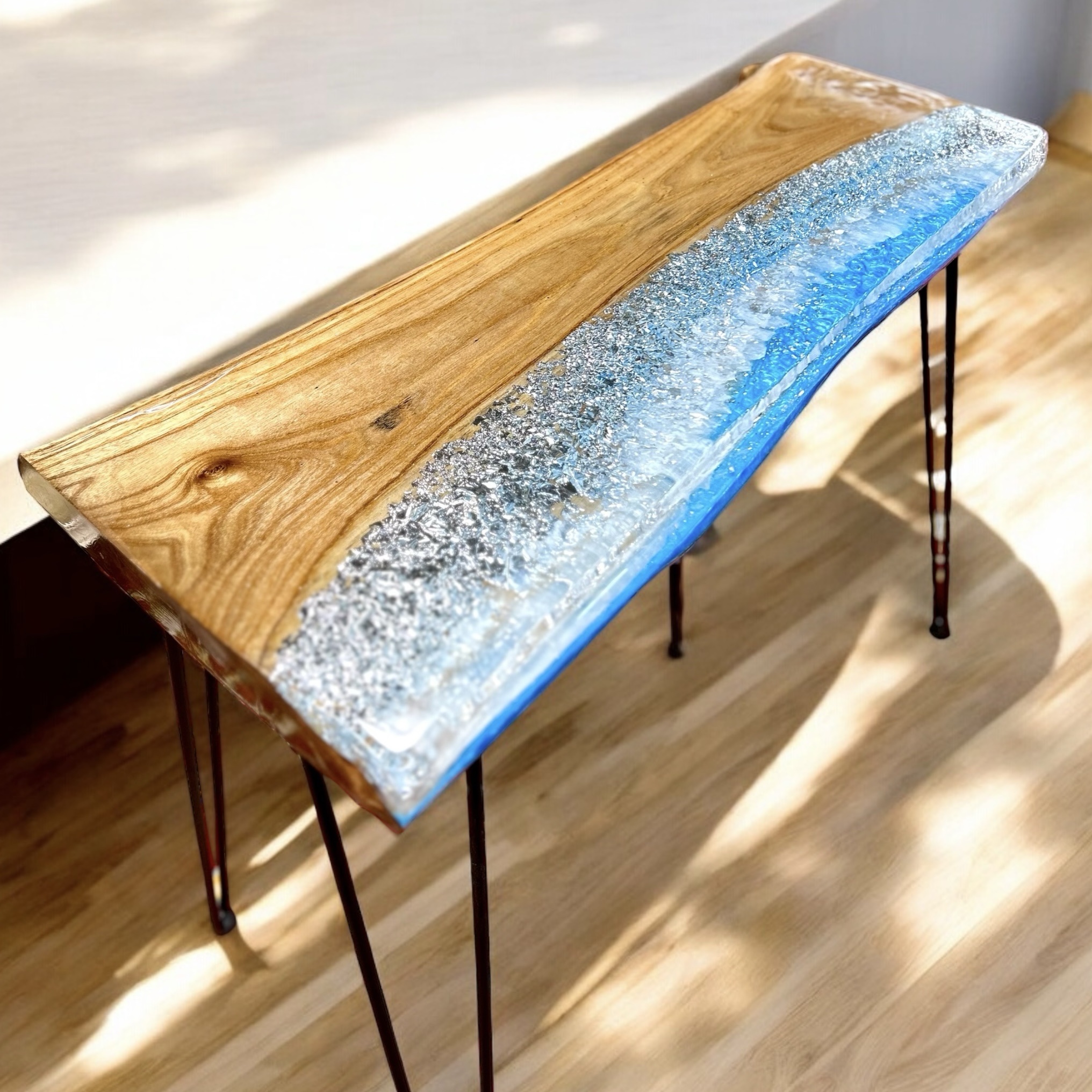 世界にたった一つの輝き・レジンサイドテーブル・デスク | 金井工房