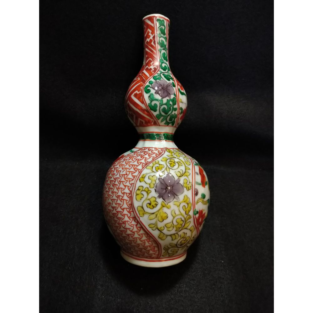 九谷焼 末川泉山 四合徳利6本 骨董 古美術 九谷焼 末川泉山 四合徳利6