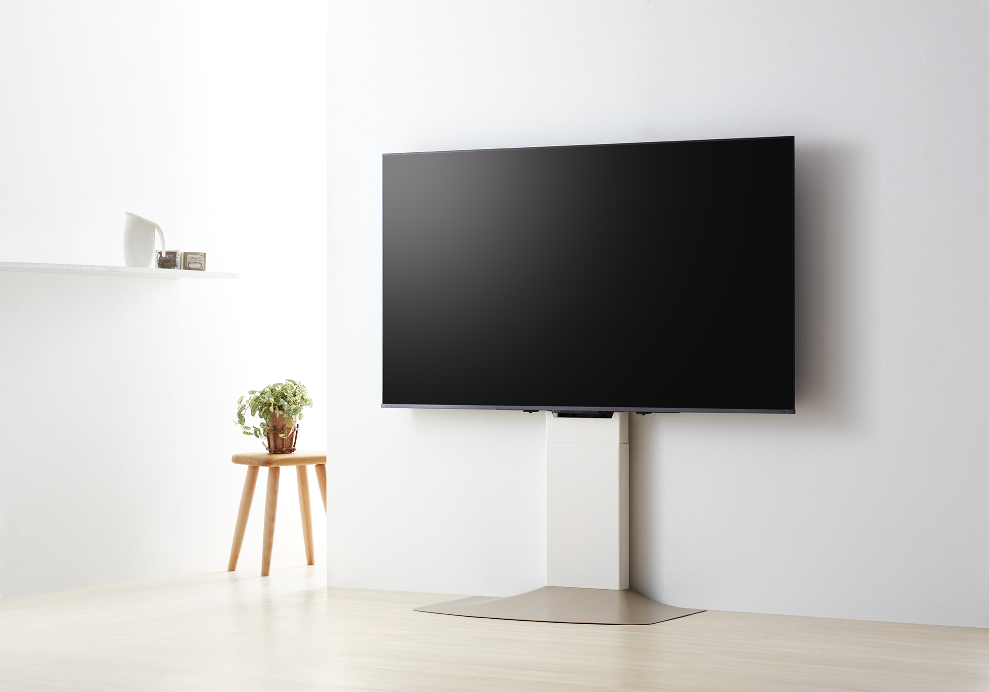 オンライン 朝日木材加工 壁寄せ 壁ピタ ホワイト ダークブラウン WS