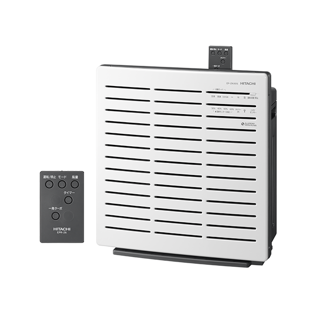 仕様：空気清浄機 クリエア EP-ZN30S ： 空気清浄機 ： 日立の家電品