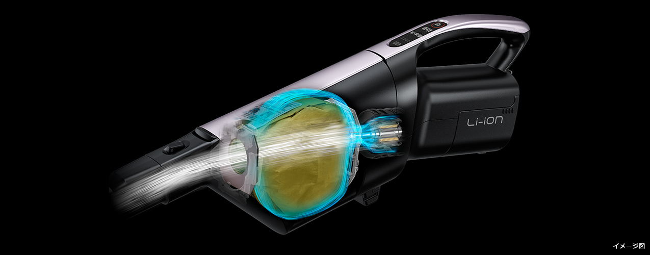 特長：紙パック式 ： スティッククリーナー（コードレス式）PKV-BK50L