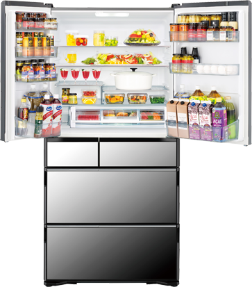 WXタイプ R-WX74K ： 冷蔵庫 ： 日立の家電品