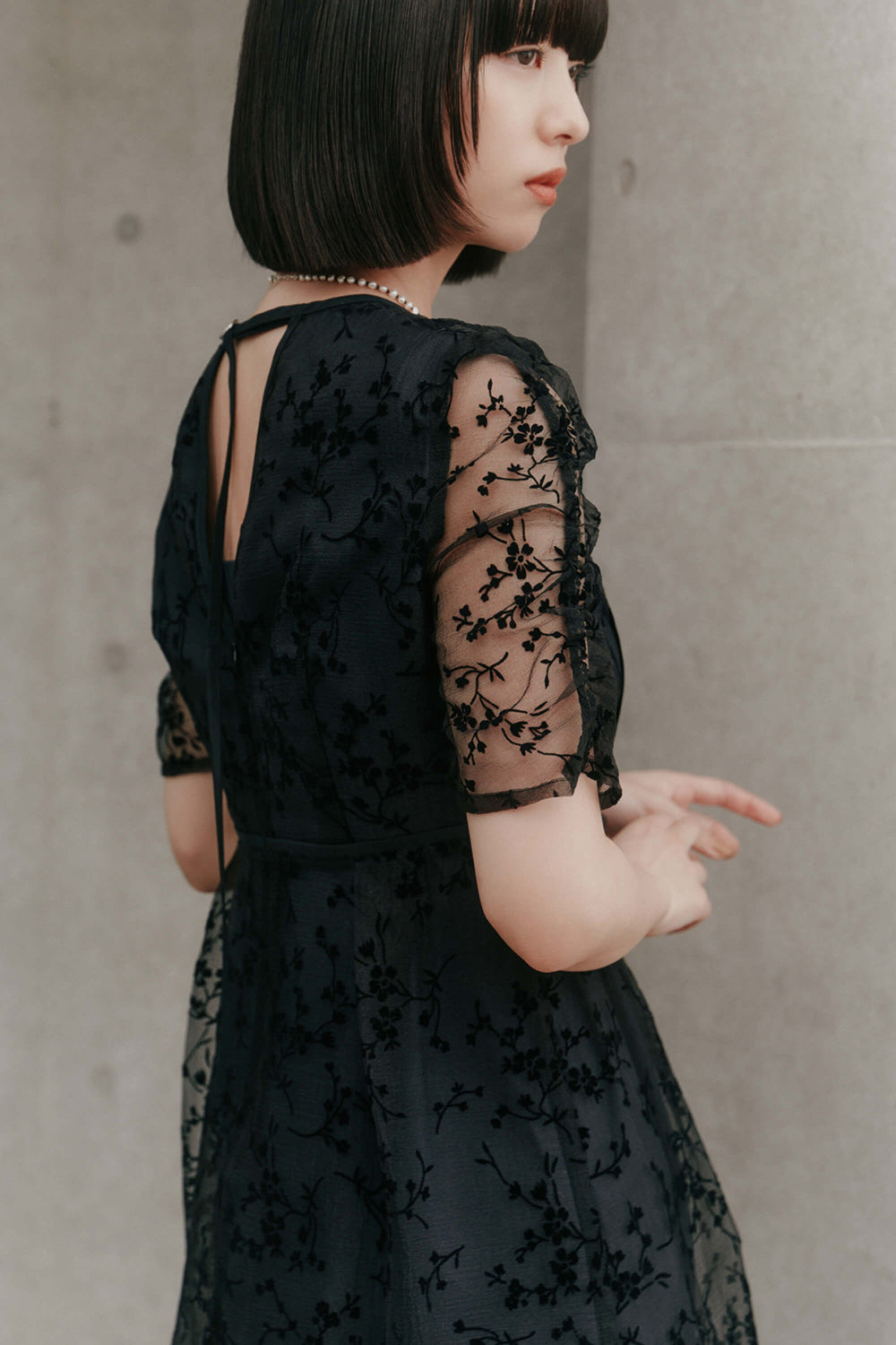 kaene公式オンラインストア フロッキーパイピングドレス / 101031 結婚