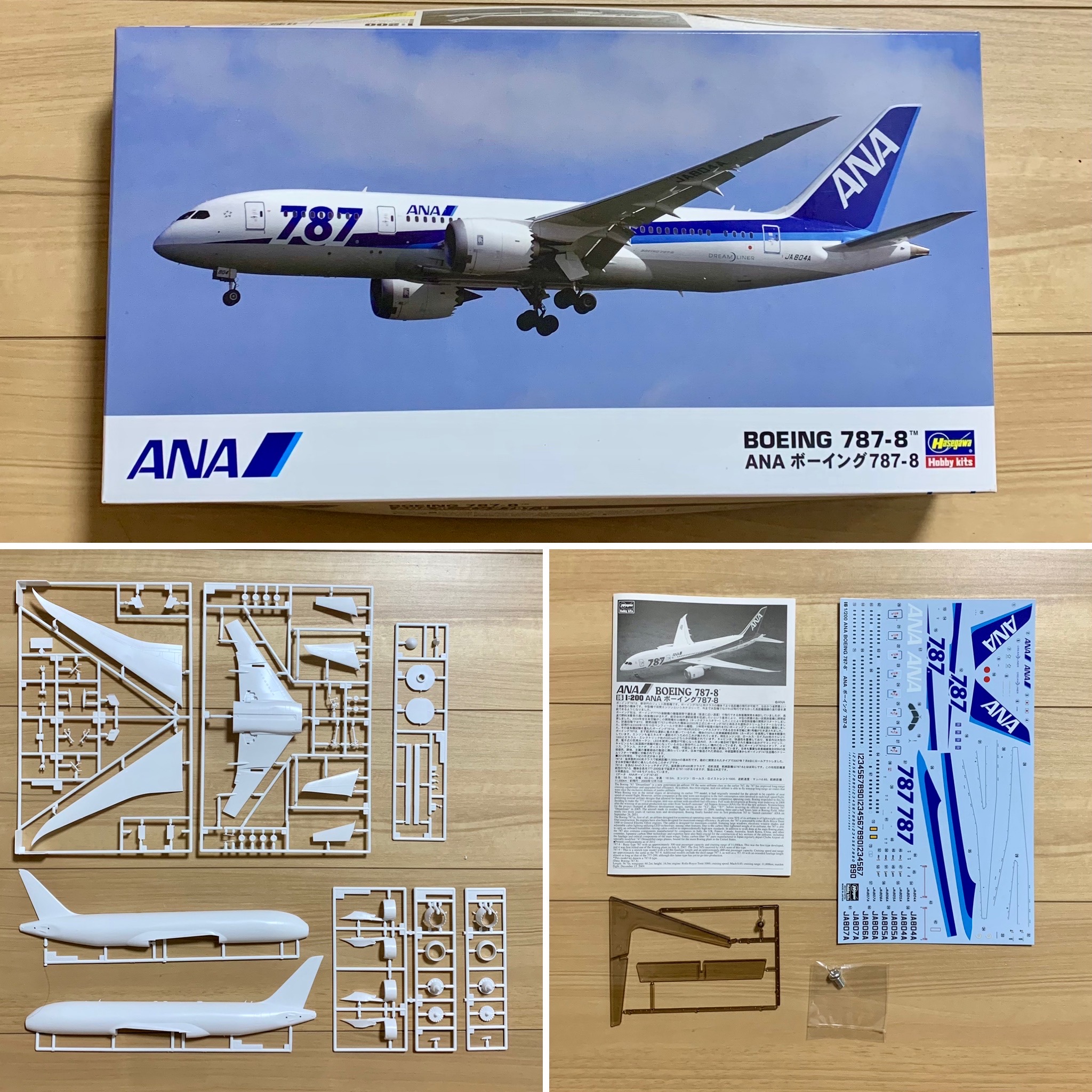 ANA Boeing 787 1/200 スケールモデル 1/200全日空商事 ANA B787-8