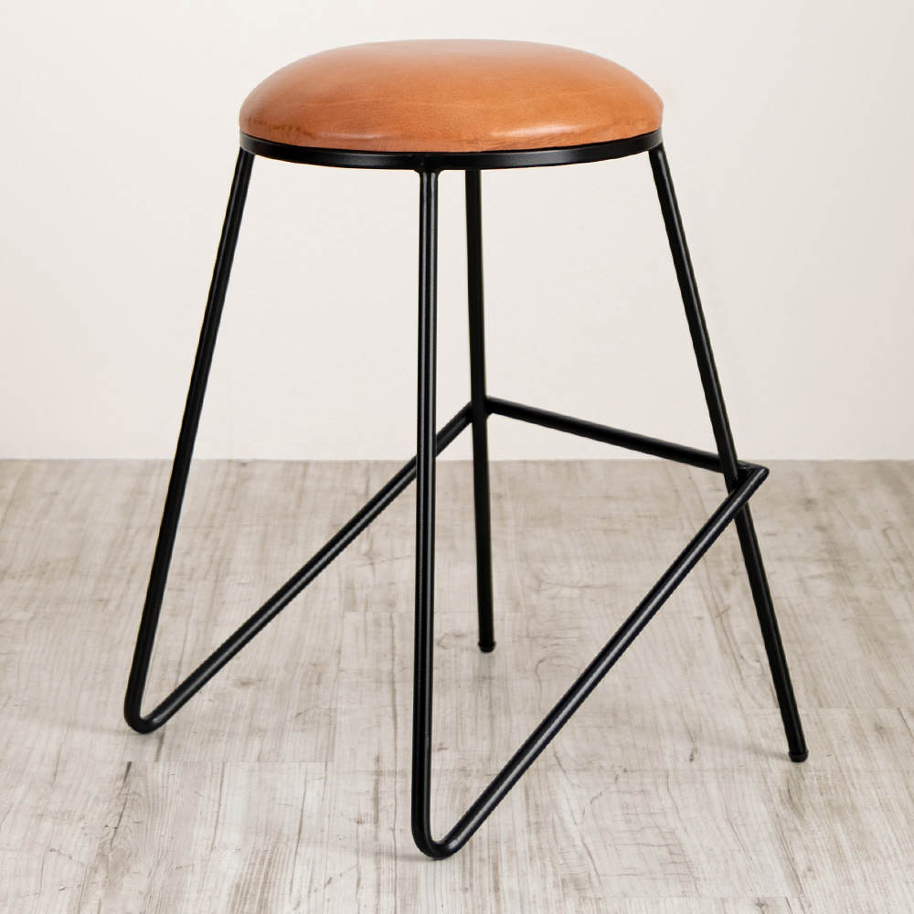 アイアンレザースツール タルブージュ 家具の製造・販売 友安製作所